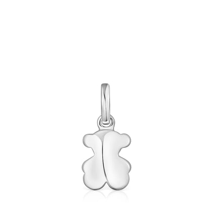 Bold Motif pendant in sterling silver with bear motif. Charm size 10.5mm. This item does not include the chain.