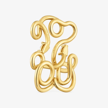 35 mm bear Pendant with  vermeil and laboratory-grown diamonds Lio LGD