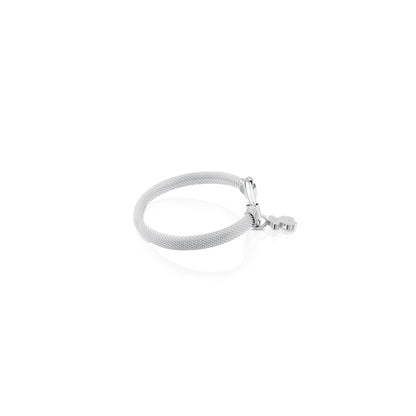 Medium Silver Hold Bracelet