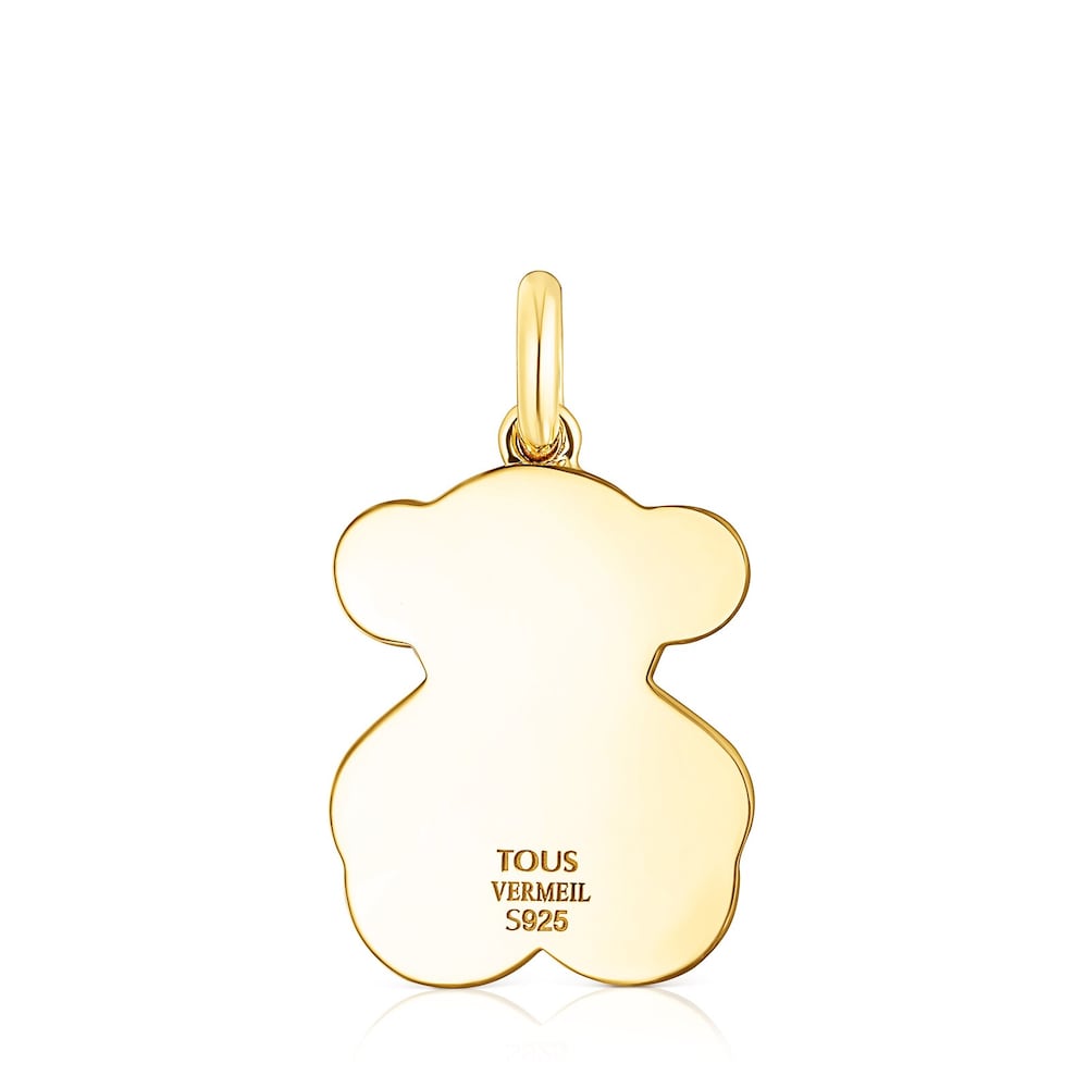 Silver vermeil Areia Pendant with multicolored gemstones |