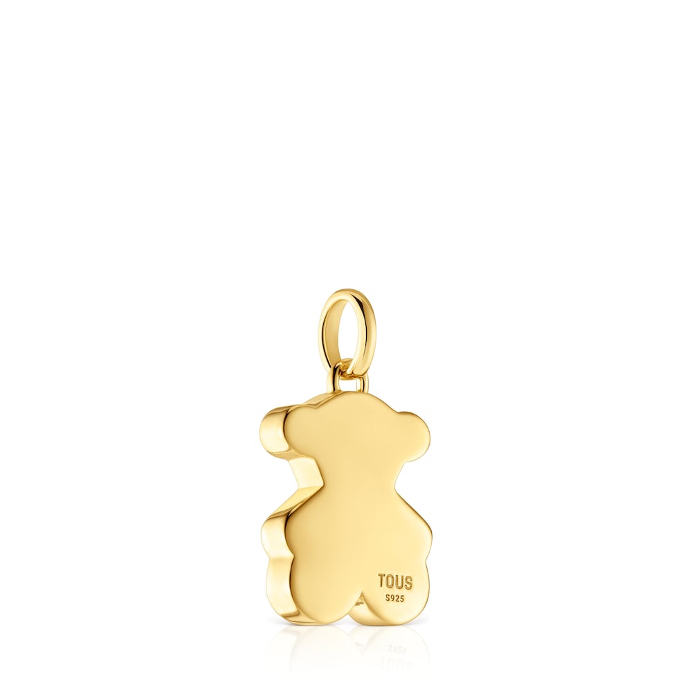 Small 16mm gold plating over silver bear Pendant Sweet Dolls |