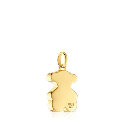 Small 16mm gold plating over silver bear Pendant Sweet Dolls |