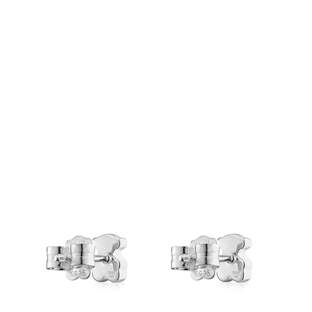 Silver 6mm Bear earrings Sweet Dolls |