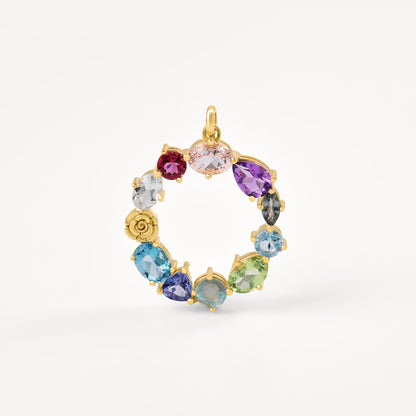 Letter O Pendant with gemstones TOUS ATELIER