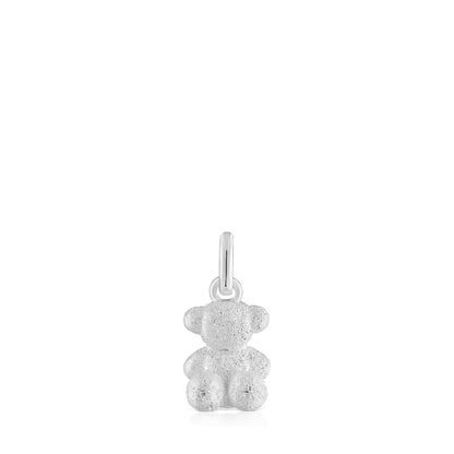 Diamond silver Bear pendant Bold Bear |