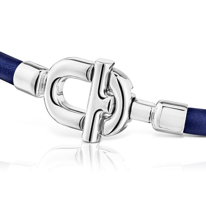 MANIFESTO Bracelet in silver with nylon |