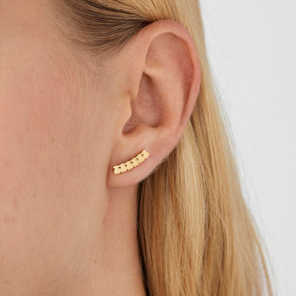 Silver vermeil Straight bears Earrings |