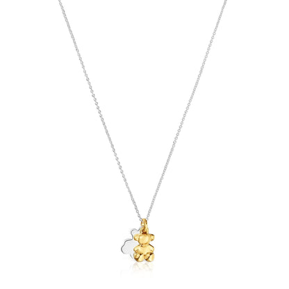 Two-tone Necklace with double bear Bold Bear |
