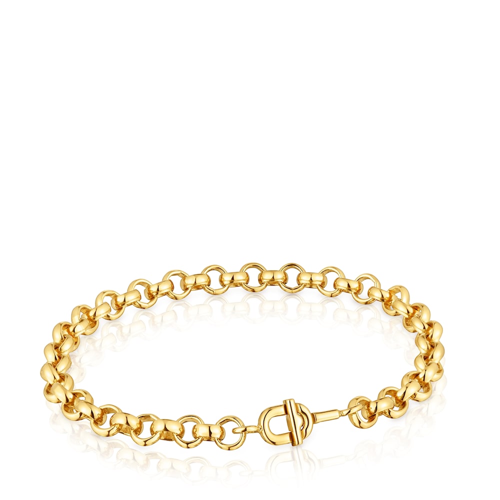 17,5 cm gold-plated Chain bracelet MANIFESTO