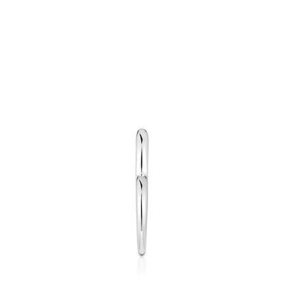 Single silver heart Hoop earring My Other Half