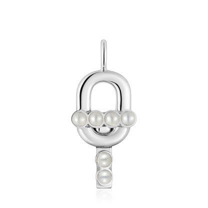 Silver Pendant with cultured pearls MANIFESTO