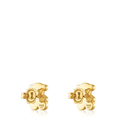 12mm plating over silver Bear earrings Sweet Dolls|