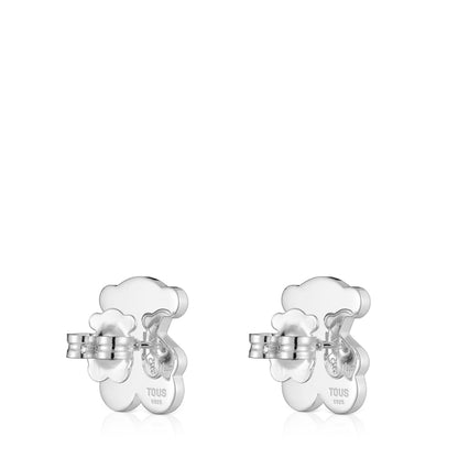 Silver 16mm Bear earrings Sweet Dolls |