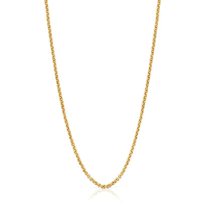 Medium Chain with 18kt gold plating over silver and balls measuring 50 cm Chain