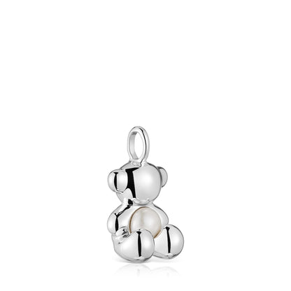 Medium bear Pendant in silver and pearl Bold Bear |