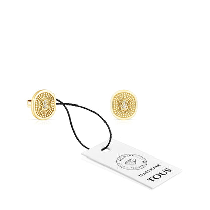 Gold Oursin Earrings  |