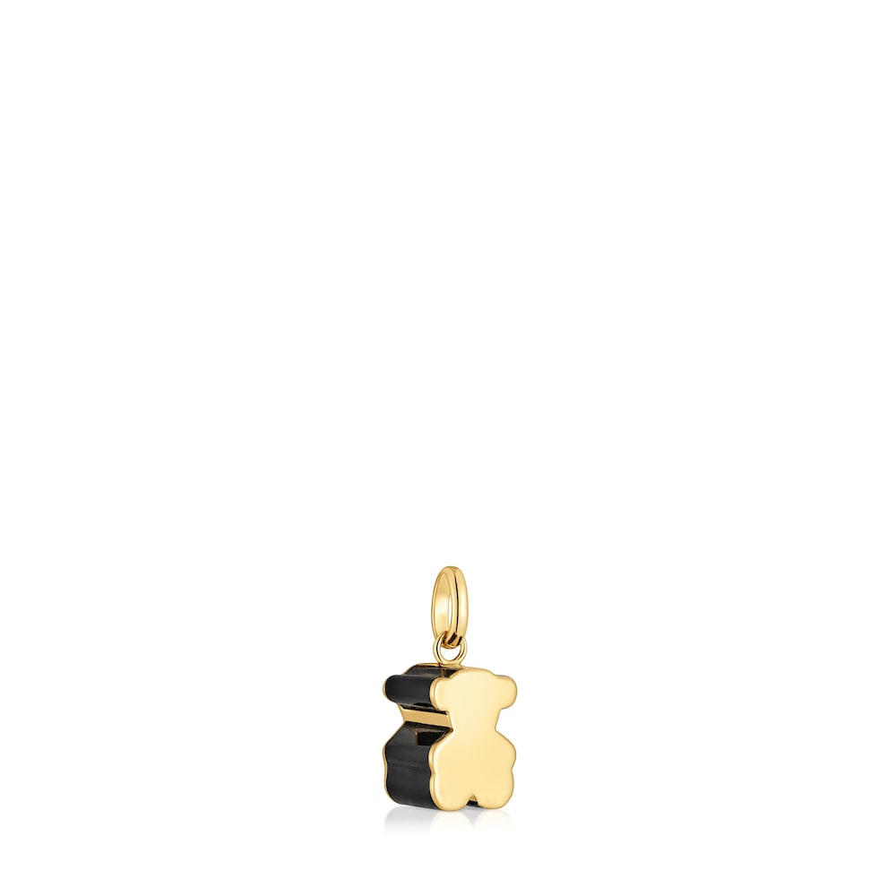 Gold bear Pendant with onyx   1950 |