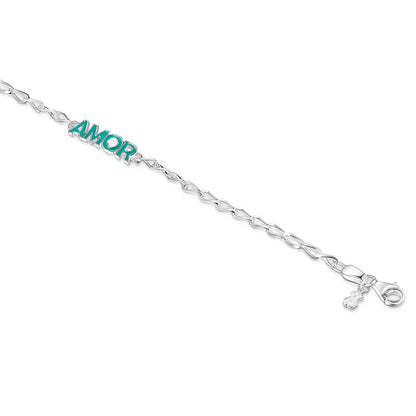 Blue Crossword Amor Bracelet |