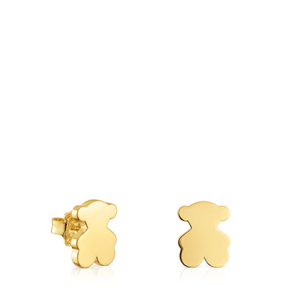 12mm plating over silver Bear earrings Sweet Dolls|