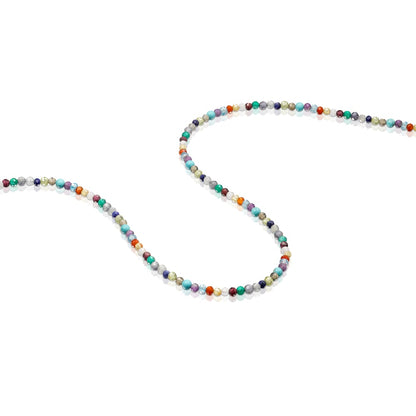 Silver Vermeil   Good Vibes Choker with Gemstones |