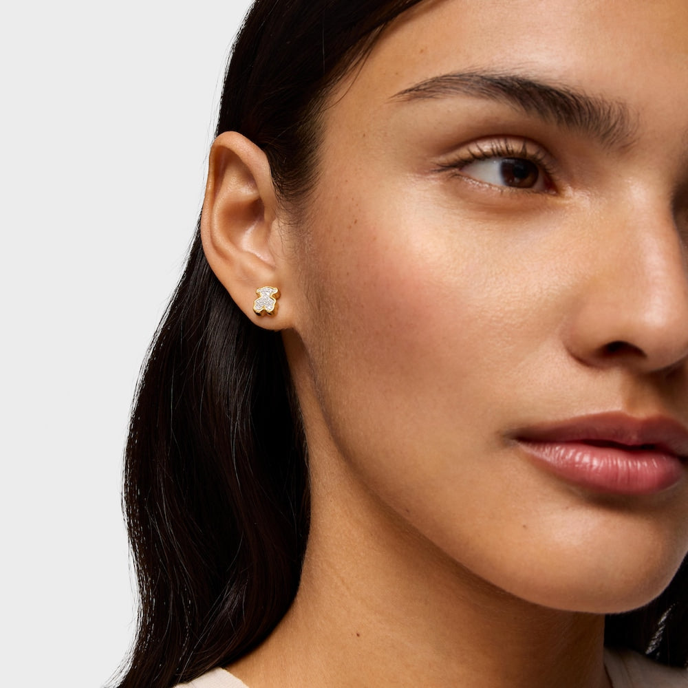 18kt gold plating over silver bear Earrings  TOUS 1950 |