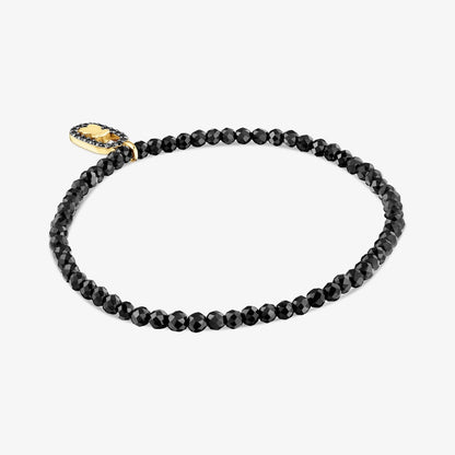 Elastic bracelet with spinels and  vermeil Camille