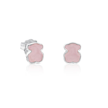 Silver New Color Earrings with Quartz |