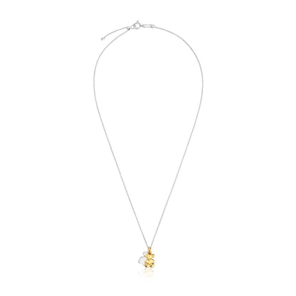 Two-tone Necklace with double bear Bold Bear |