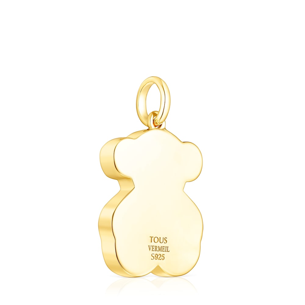 Silver vermeil Areia Pendant with multicolored gemstones |