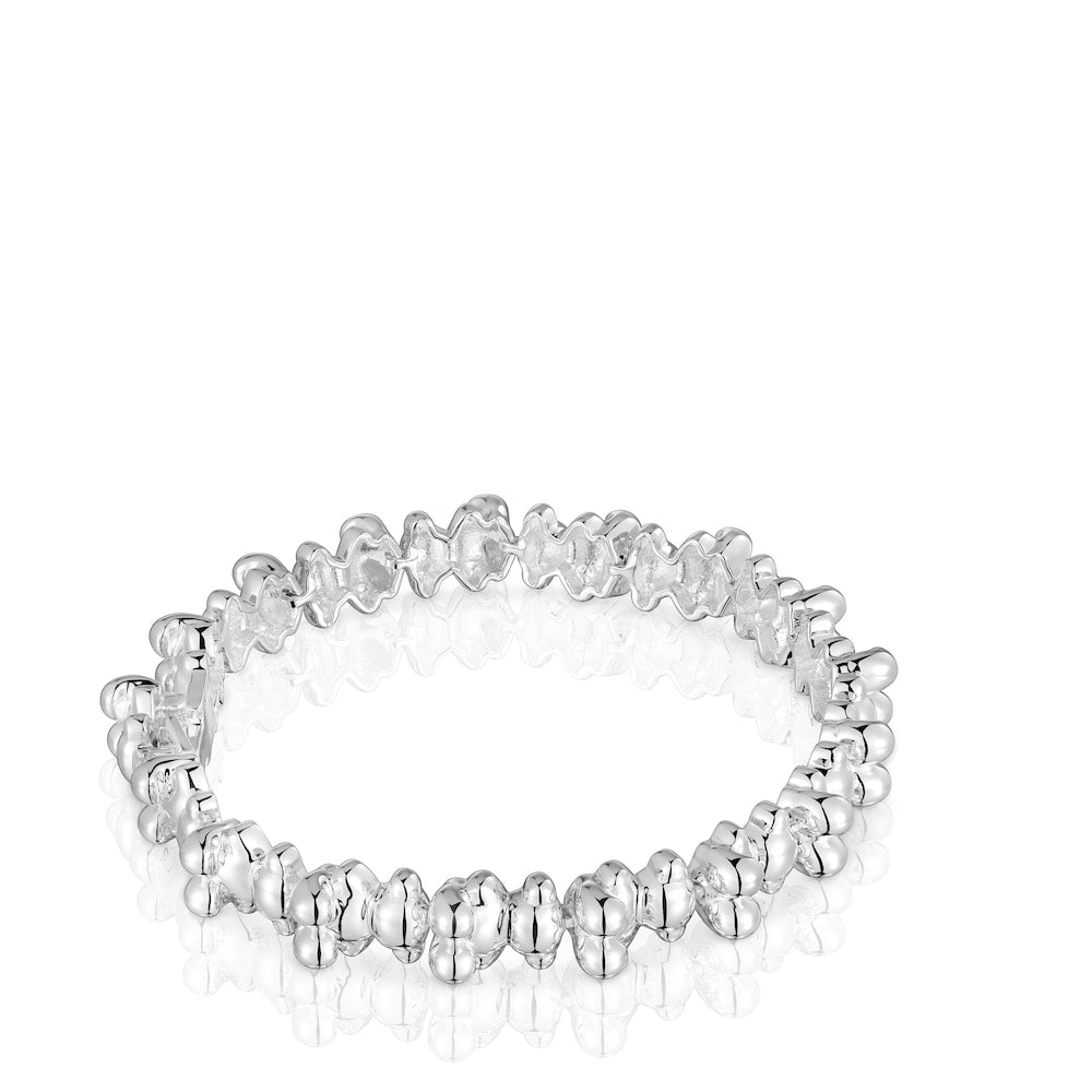 Large silver chain Bracelet with large bear motifs Bold Bear
