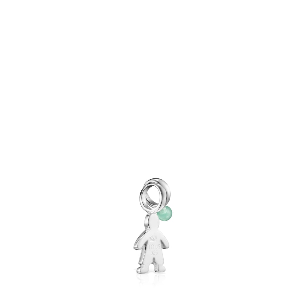 Pack of Silver and Chrysoprase Sweet Dolls boy Pendants |