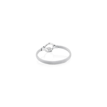 Medium Silver Hold Bracelet