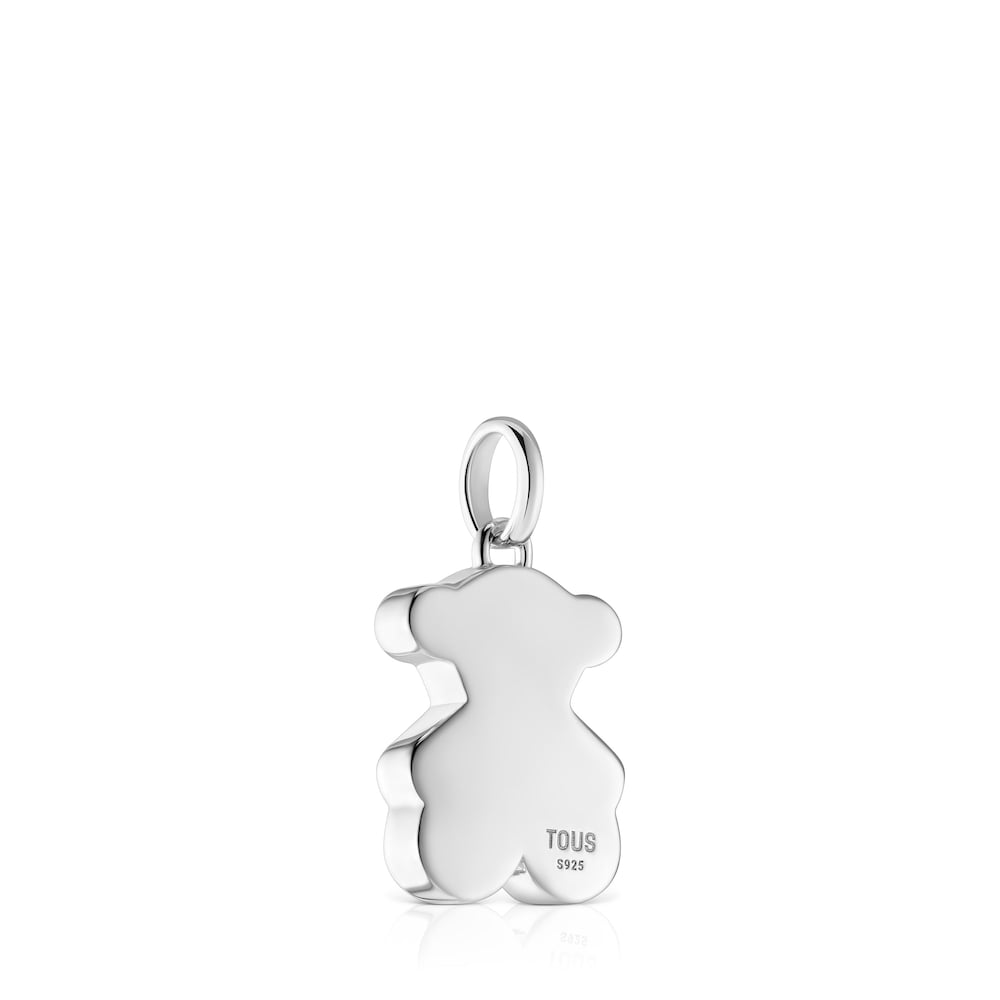 Small 16mm silver bear pendant Sweet Dolls |