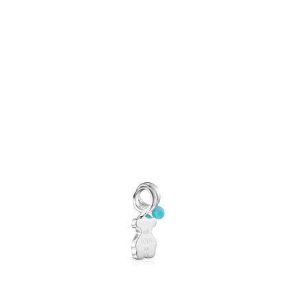 Pack of Silver and Howlite Sweet Dolls bear Pendants |