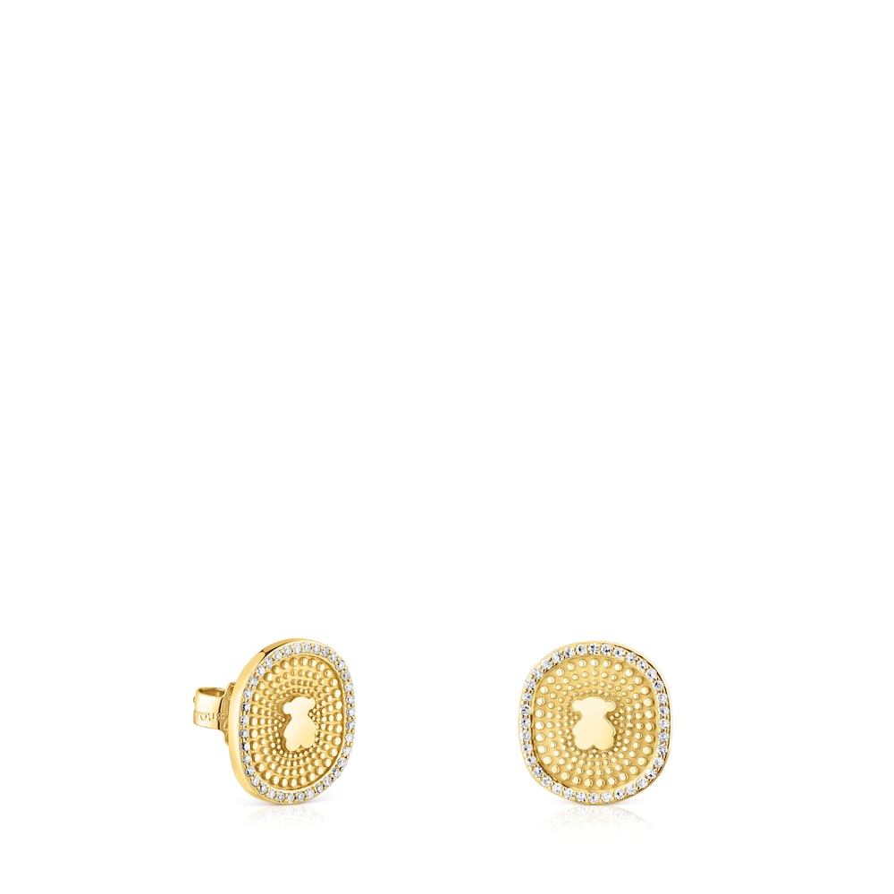 Gold Oursin Earrings  |