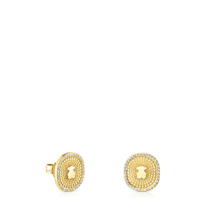 Gold Oursin Earrings  |