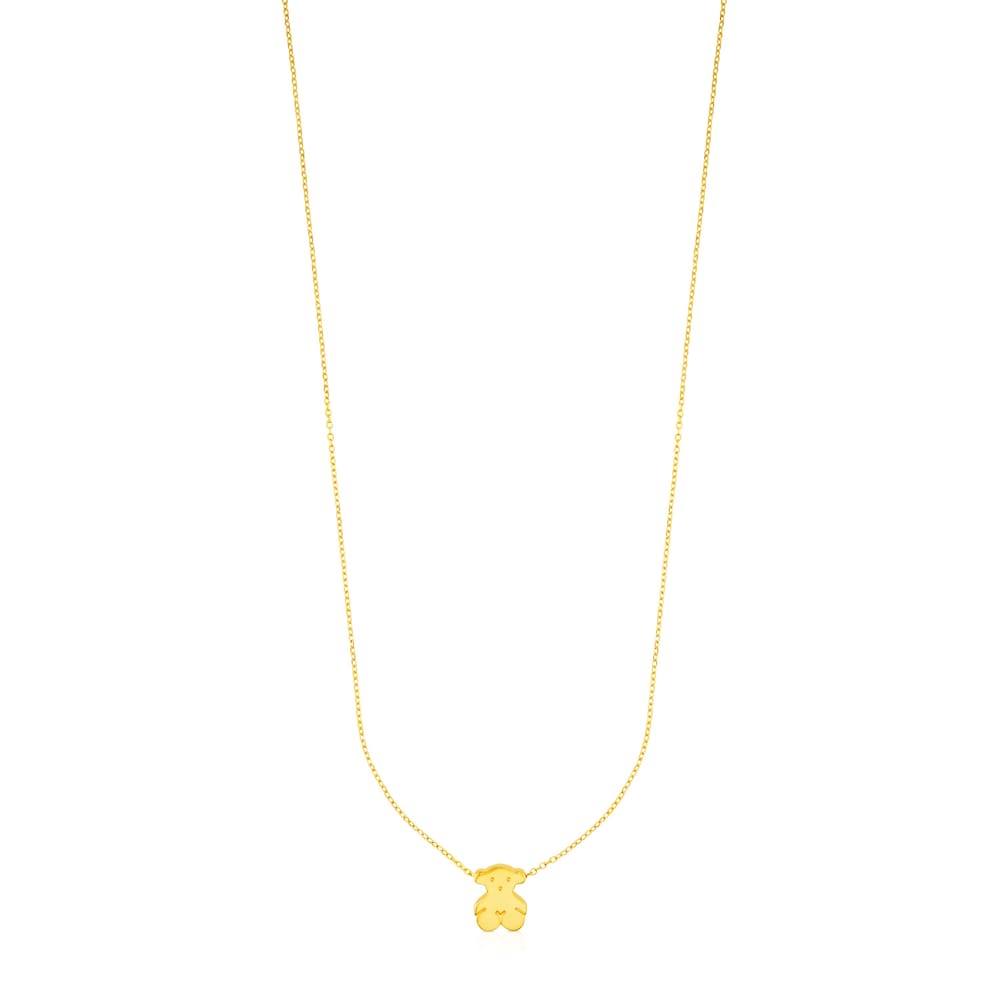 Gold Sweet Dolls Necklace Bear motif |