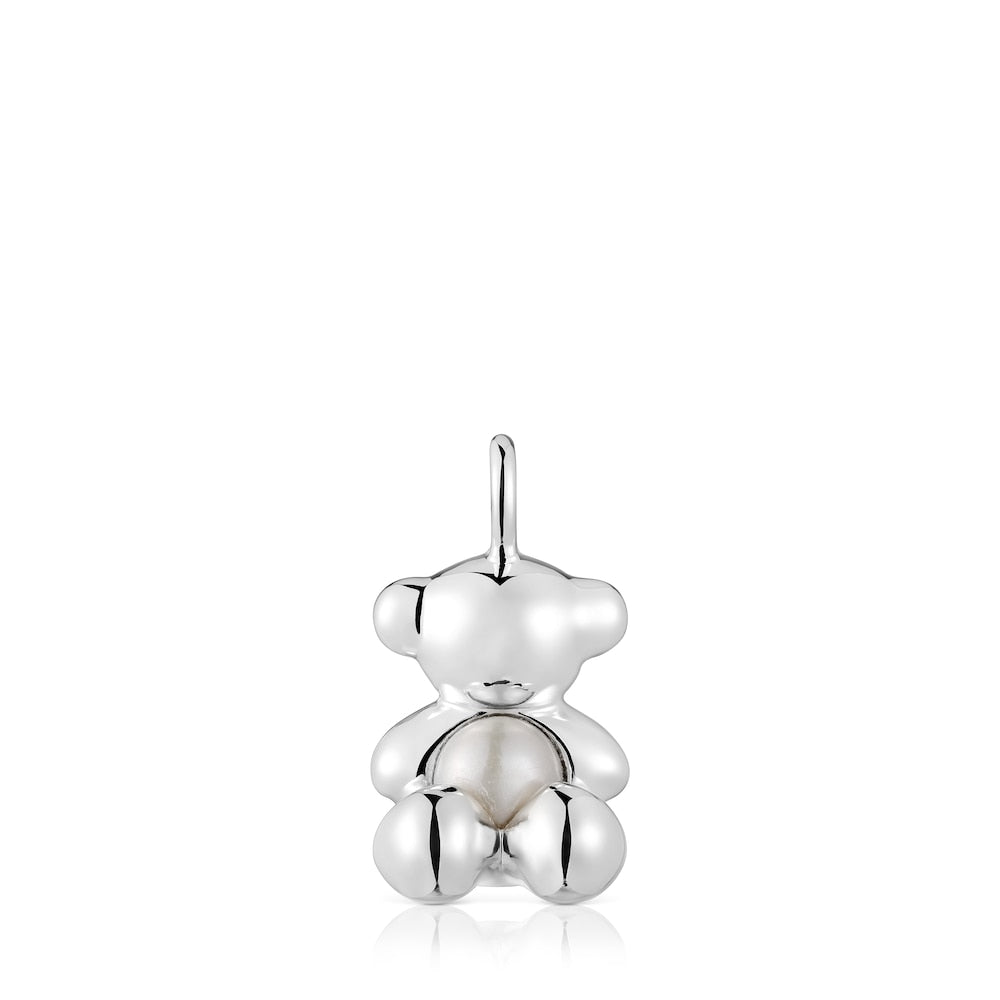 Medium bear Pendant in silver and pearl Bold Bear |