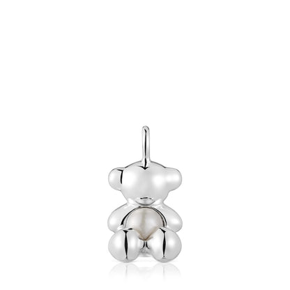 Medium bear Pendant in silver and pearl Bold Bear |