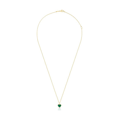 Short  Necklace with malachite XXS |