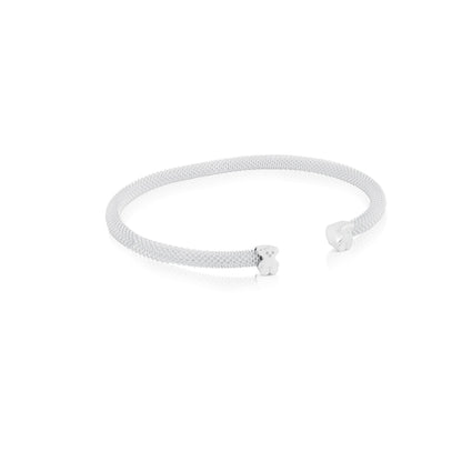 Silver  Mesh Bracelet Bear motif