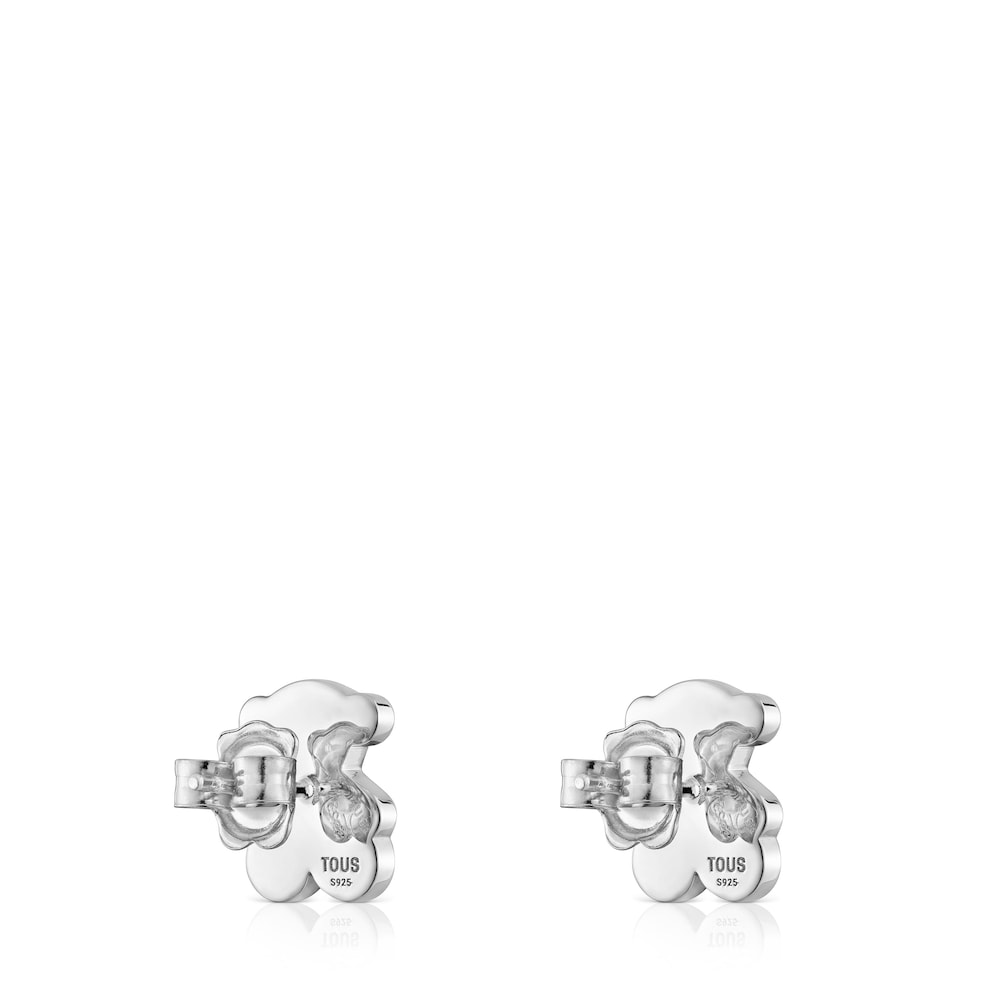 Silver 12mm Bear earrings Sweet Dolls |