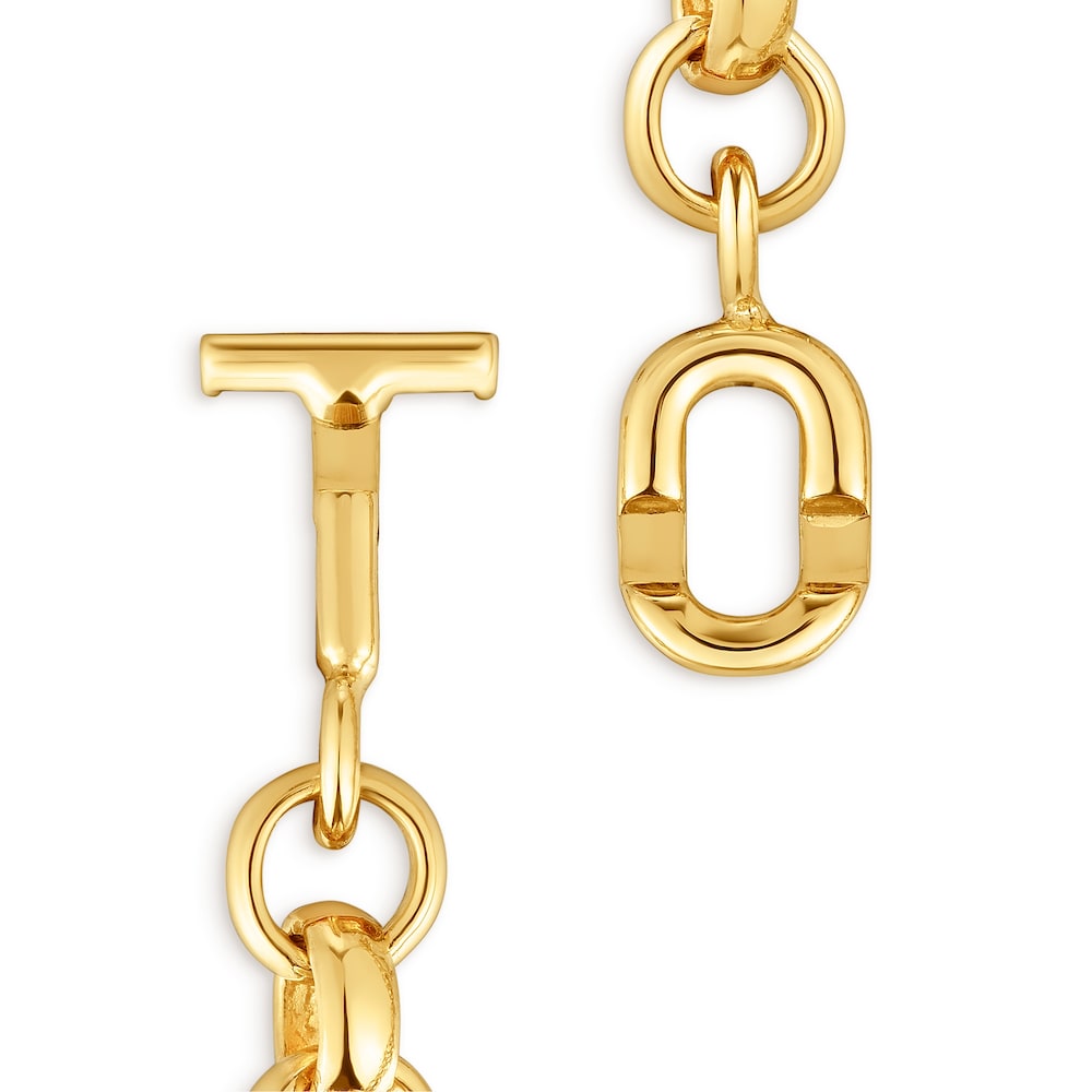 17,5 cm gold-plated Chain bracelet MANIFESTO