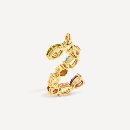 Letter S Pendant with gemstones TOUS ATELIER