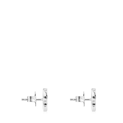 Silver 10mm Bear earrings Sweet Dolls |