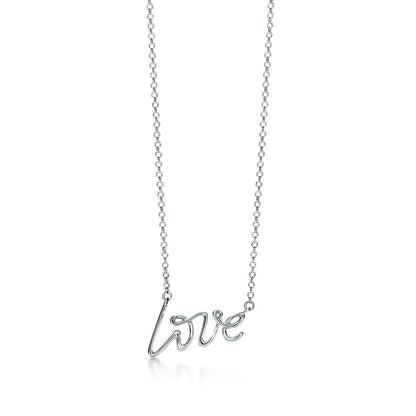 Paloma's Graffiti Love Pendant Necklace