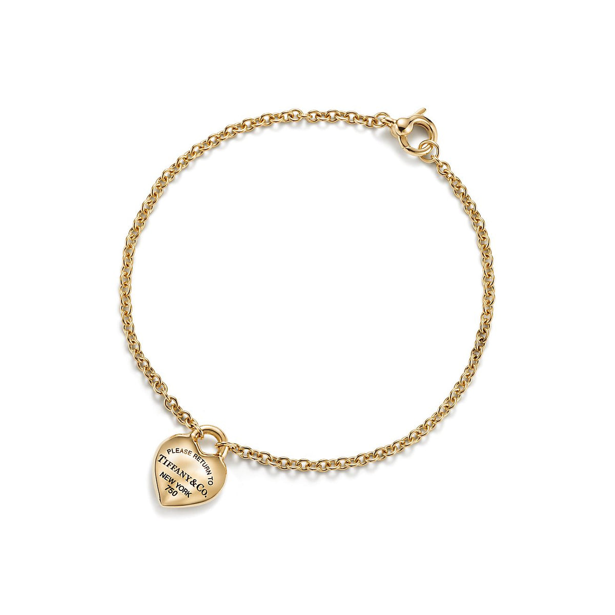 Return to Tiffany™ Full Heart Bracelet in Yellow