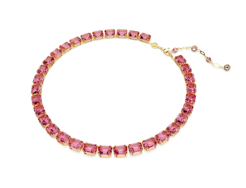 Gema necklace Mixed cuts Multicolored tone plated