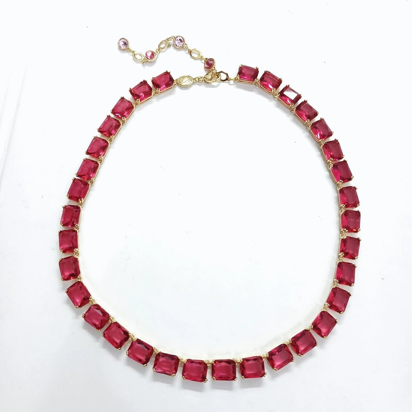 Gema necklace Mixed cuts Multicolored tone plated