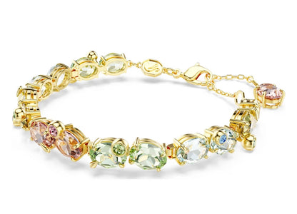 Gema Tennis bracelet Mixed cuts, Multicolored tone plated